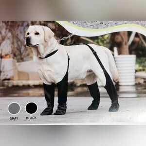 BECEMURU Waterproof Dog Boots Pet Paw Protector Dog Shoes (XL-for large dog)